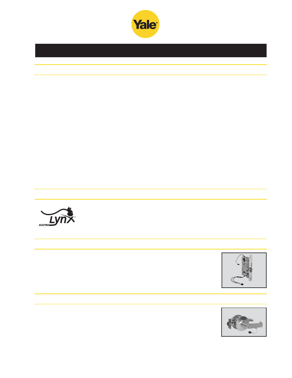 Electrified hardware | Yale 400 4400 User Manual | Page 31 / 36