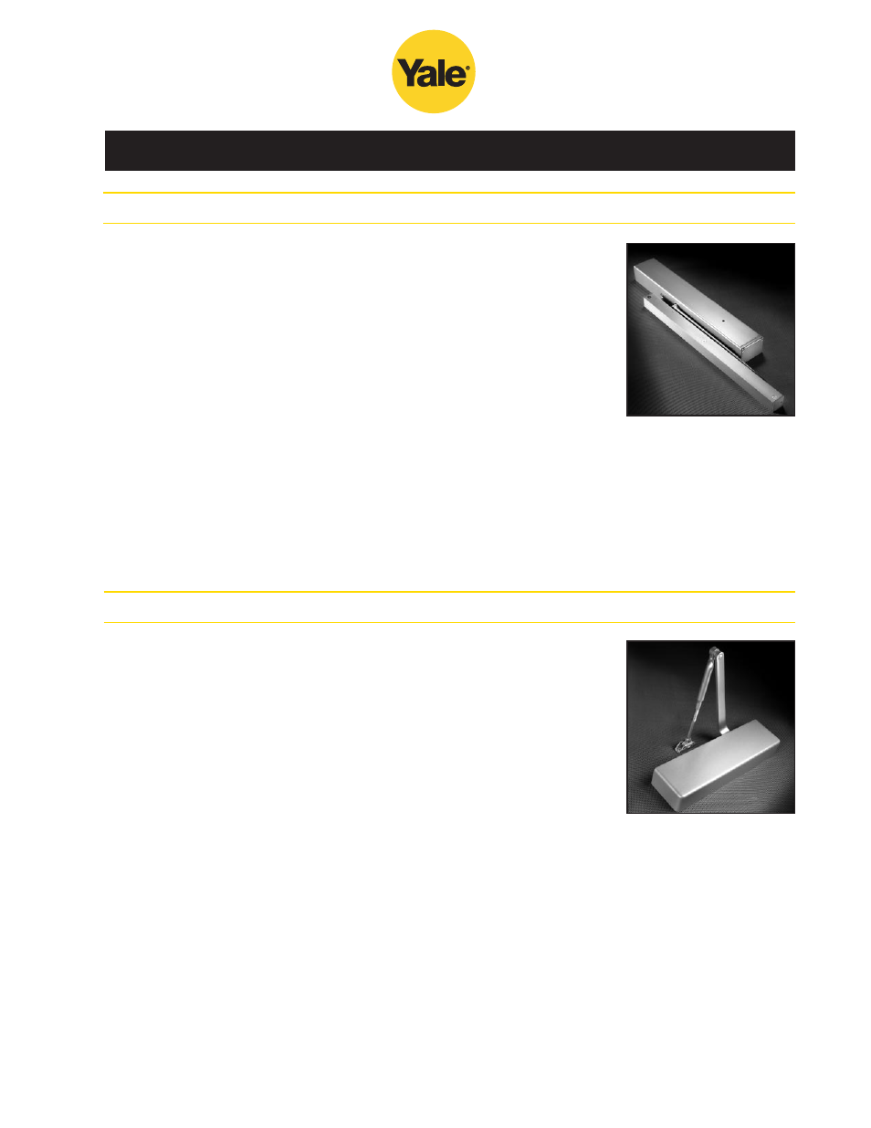 Electrified closers | Yale 400 4400 User Manual | Page 35 / 36