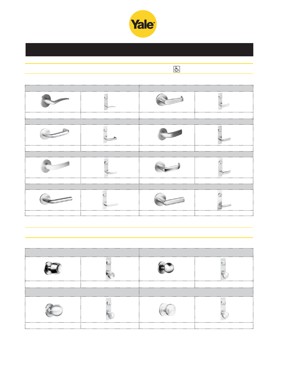 Mortise lock trim | Yale 400 4400 User Manual | Page 4 / 36