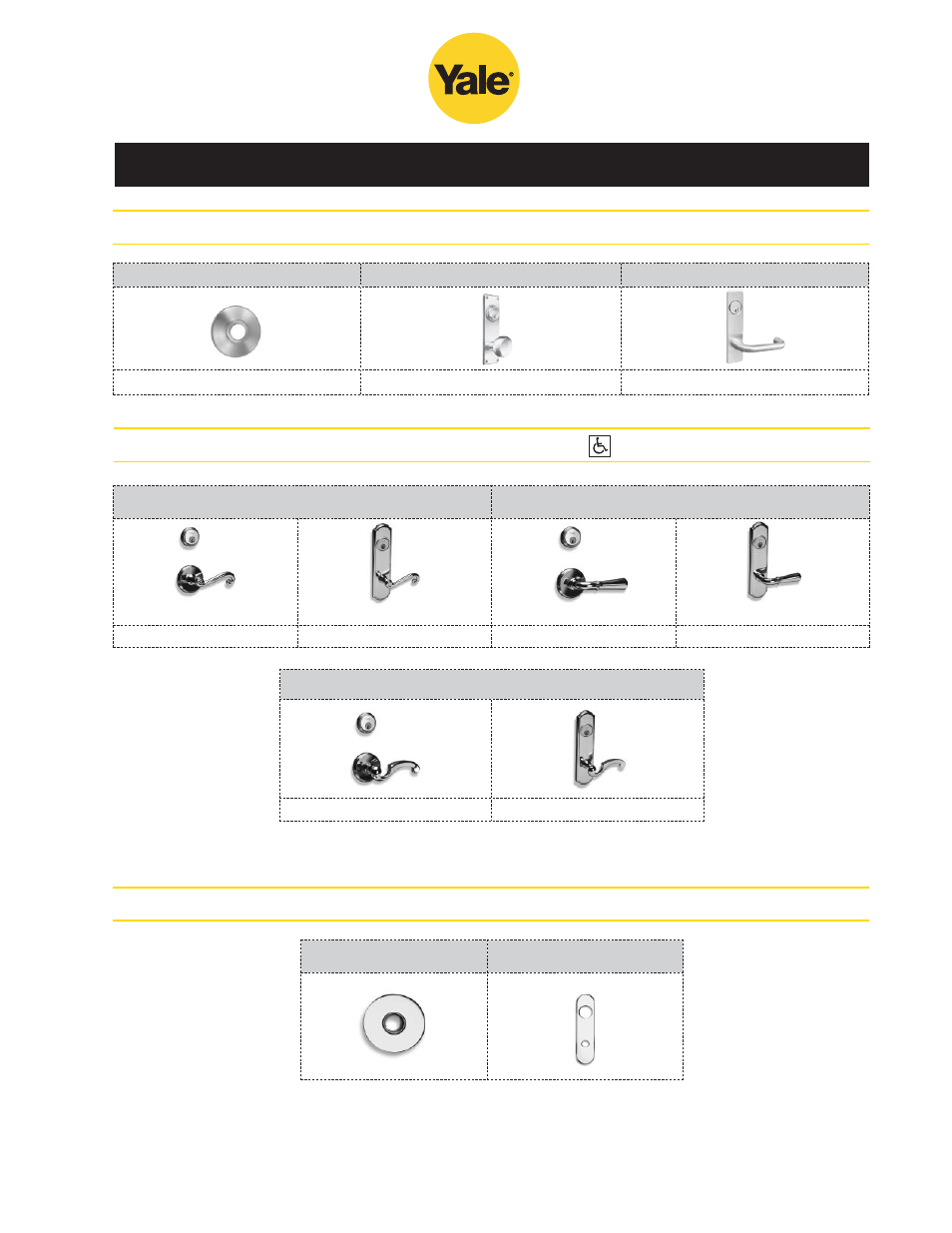 Mortise lock trim | Yale 400 4400 User Manual | Page 5 / 36