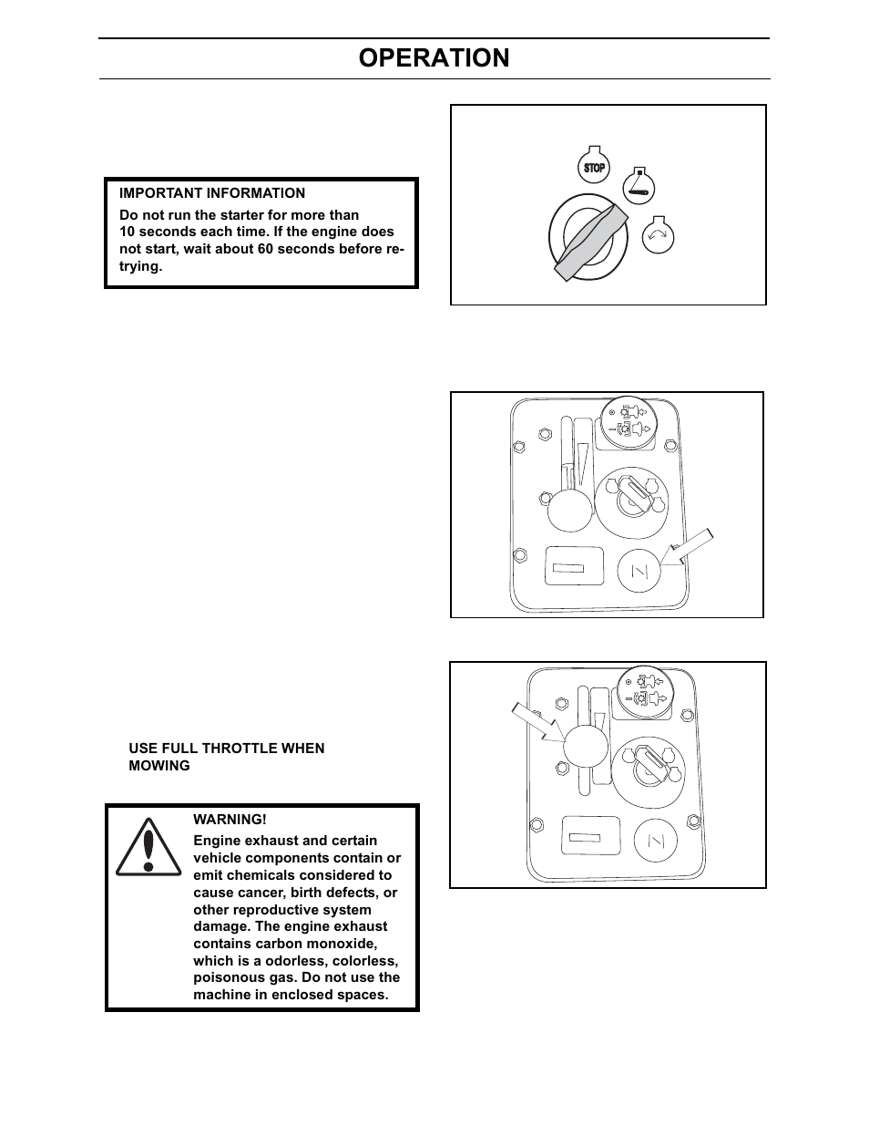 Operation | Yazoo/Kees 968999701/ZEKH52240 User Manual | Page 30 / 80