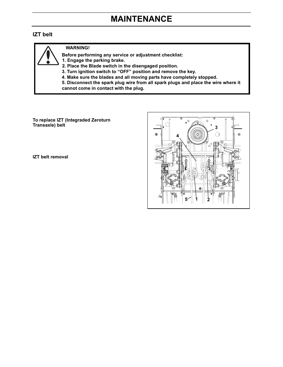 Maintenance | Yazoo/Kees 968999701/ZEKH52240 User Manual | Page 47 / 80