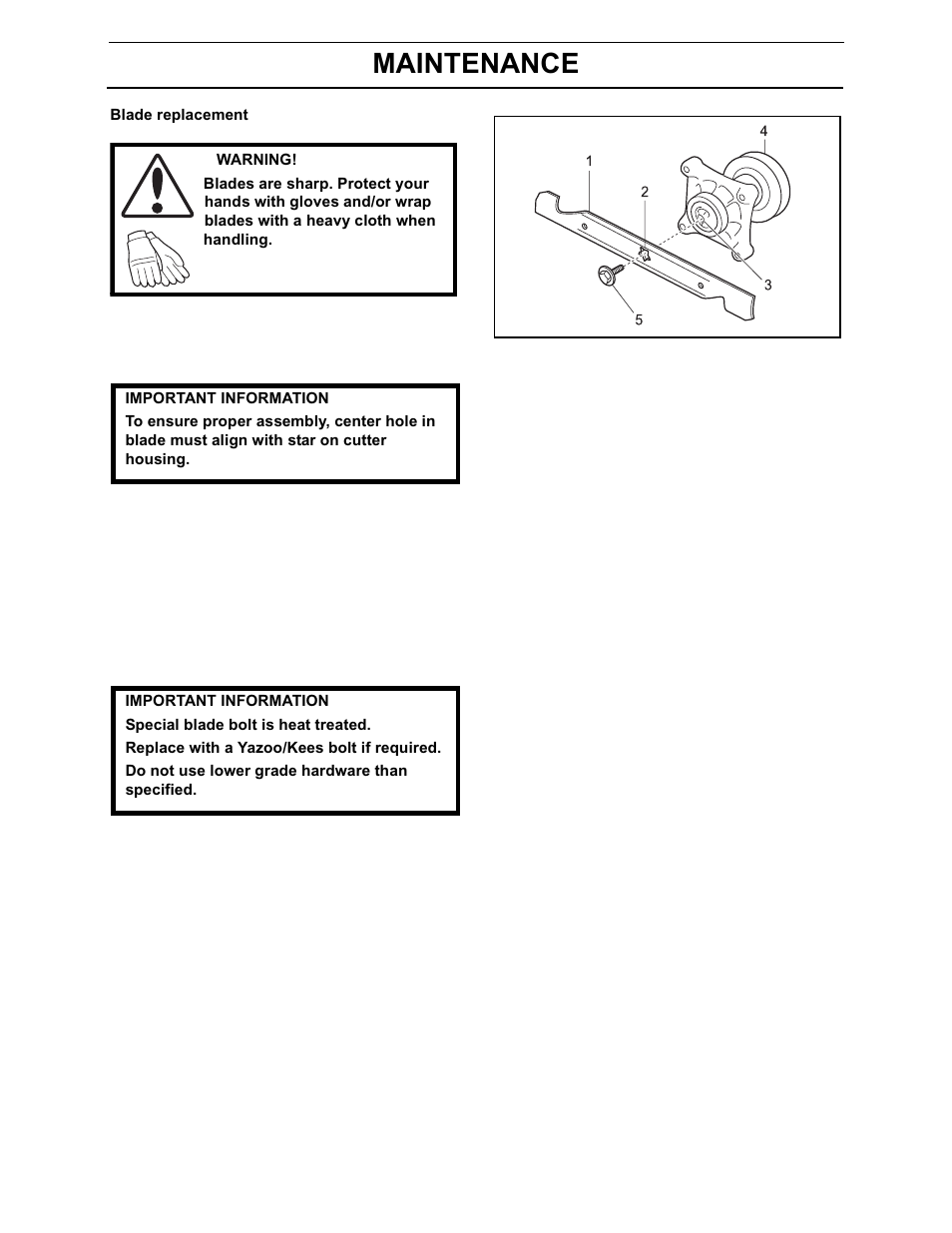 Maintenance | Yazoo/Kees 968999701/ZEKH52240 User Manual | Page 49 / 80