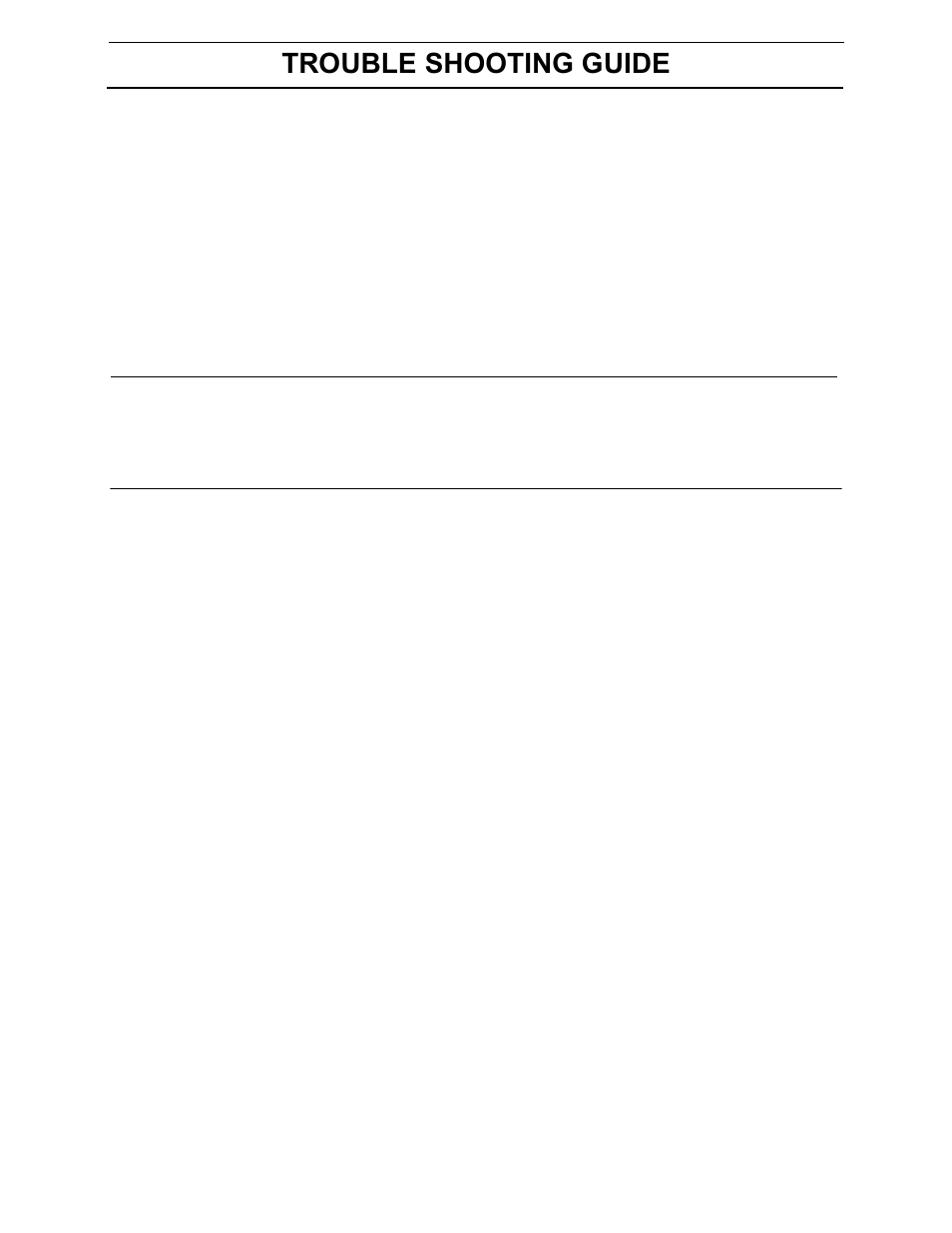 Trouble shooting guide | Yazoo/Kees 968999701/ZEKH52240 User Manual | Page 63 / 80