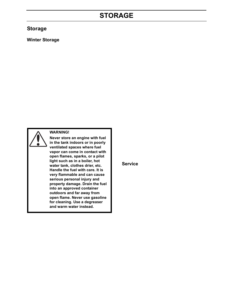 Storage, Wiring | Yazoo/Kees 968999701/ZEKH52240 User Manual | Page 64 / 80