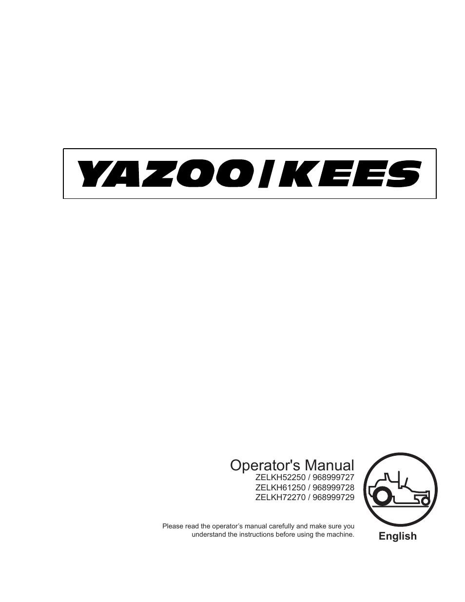 Yazoo/Kees 968999727 User Manual | 76 pages