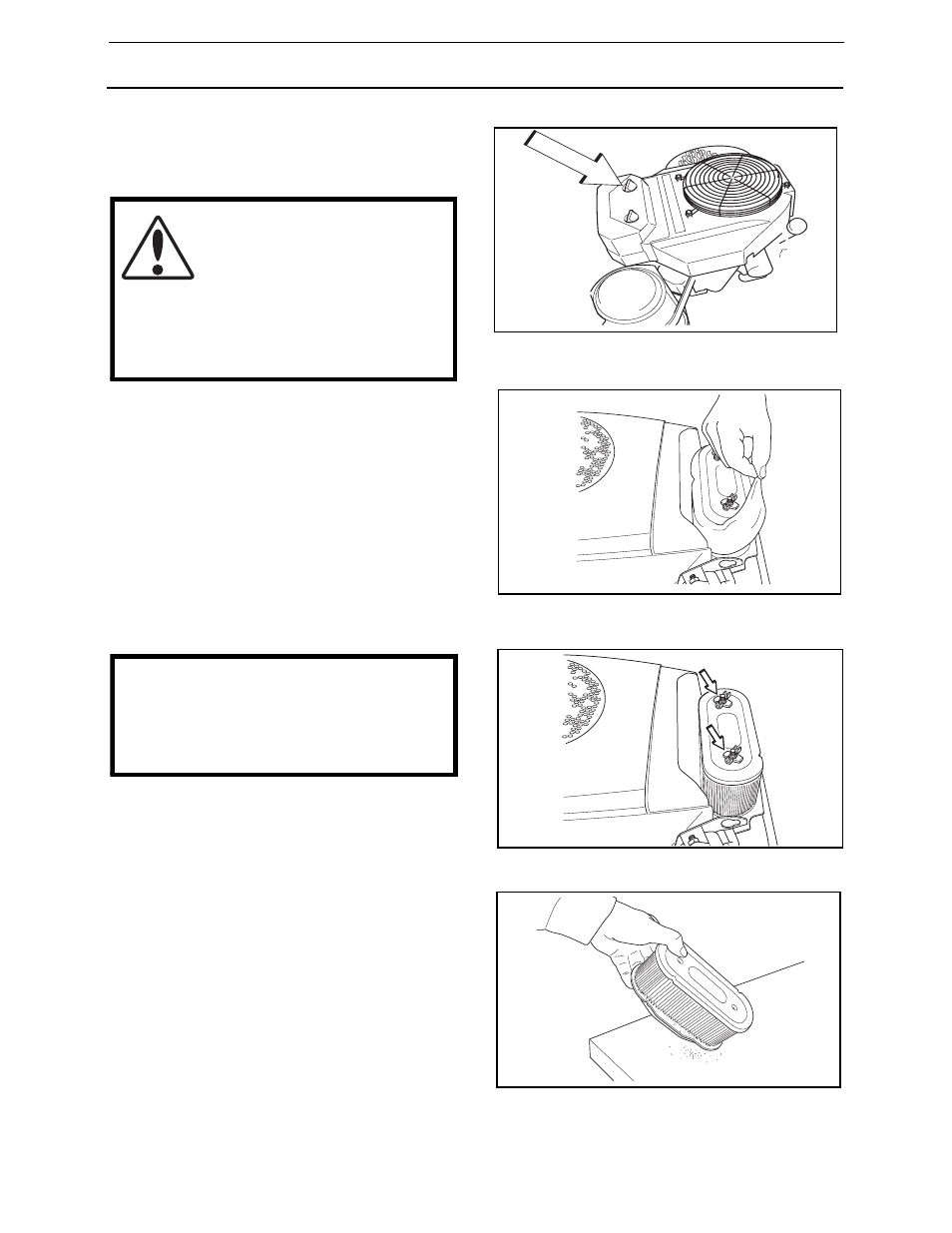 Maintenance, Replacing the air filter kawasaki engine | Yazoo/Kees ZEKW42170 User Manual | Page 43 / 80