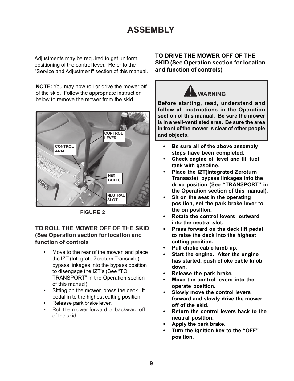 Assembly | Yazoo/Kees ZCBI48180 User Manual | Page 9 / 34