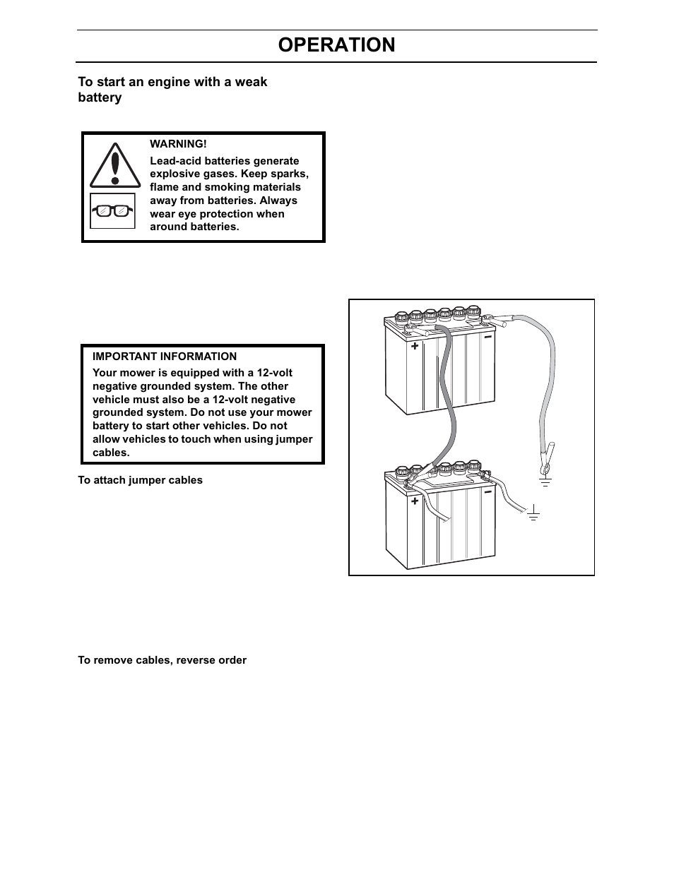 Operation | Yazoo/Kees 968999694/ZEKH42200 User Manual | Page 31 / 80