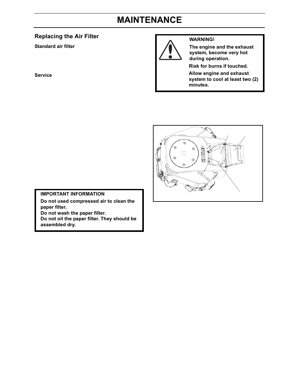 Maintenance | Yazoo/Kees 968999694/ZEKH42200 User Manual | Page 43 / 80
