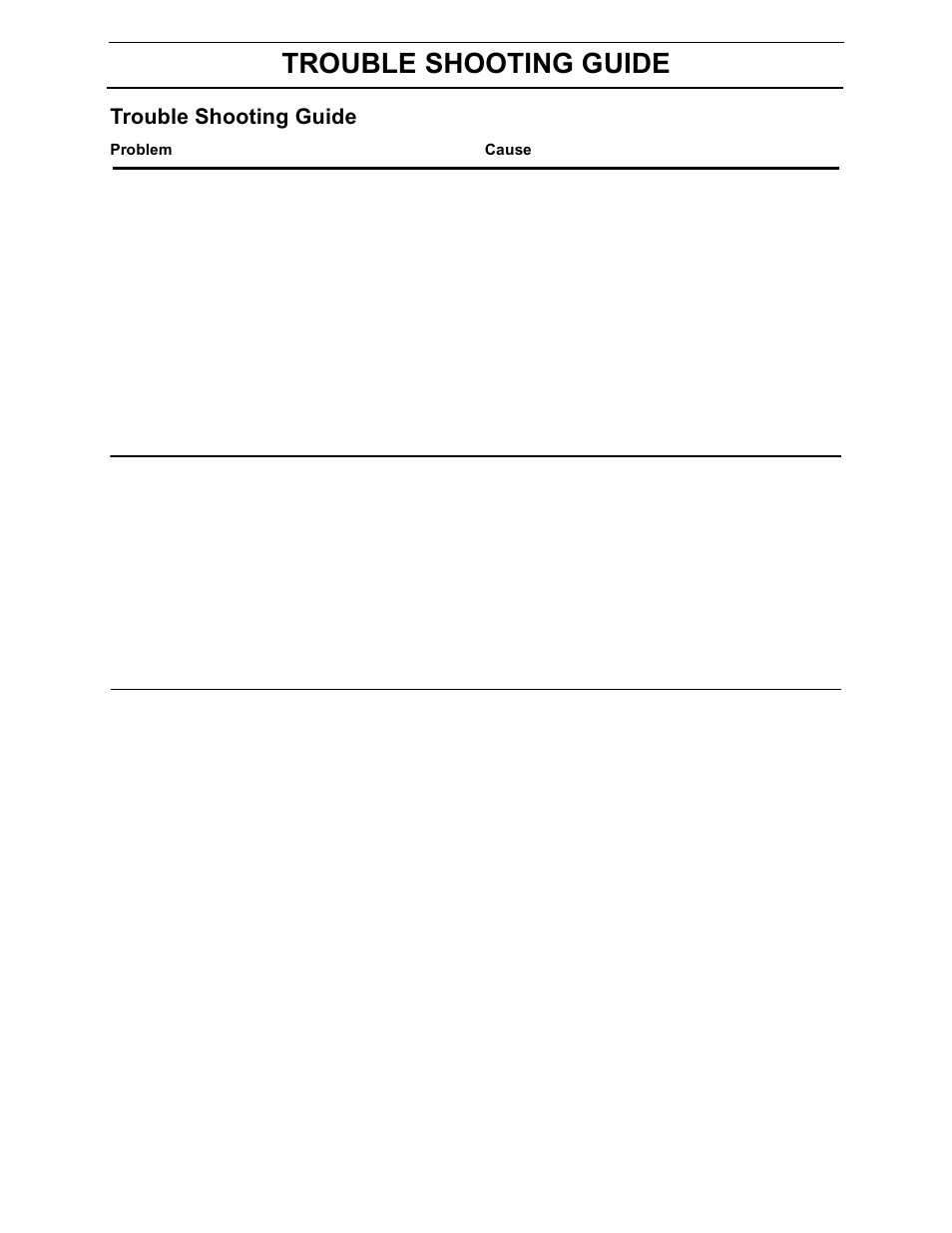 Trouble shooting guide | Yazoo/Kees 968999694/ZEKH42200 User Manual | Page 61 / 80
