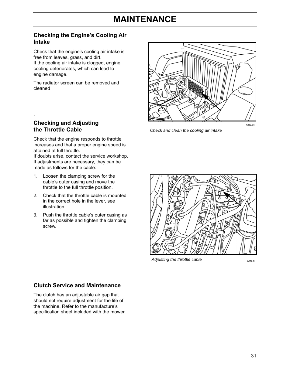 Maintenance | Yazoo/Kees ZHDD61270 User Manual | Page 33 / 64