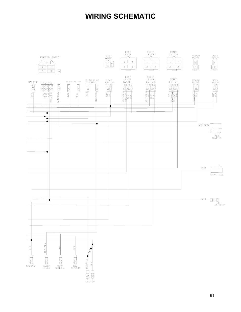 Wiring schematic | Yazoo/Kees ZHDD61270 User Manual | Page 63 / 64