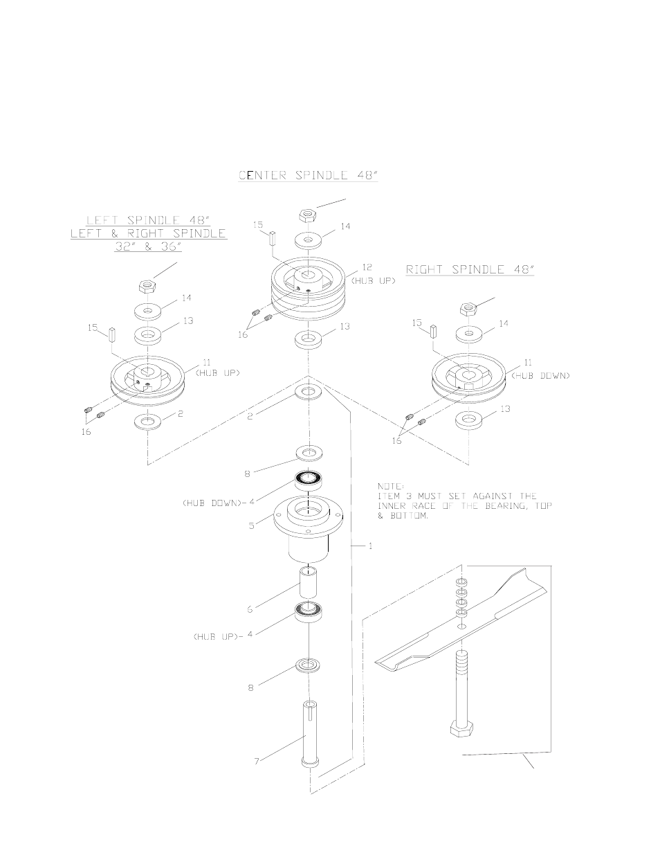 Cutter housing assembly | Yazoo/Kees KKW36132 User Manual | Page 16 / 26