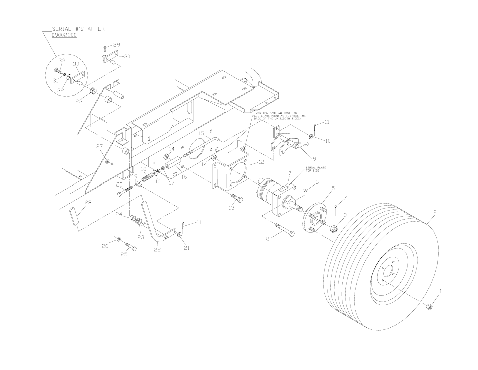 Park brake assembly | Yazoo/Kees ZKW48170 User Manual | Page 12 / 22