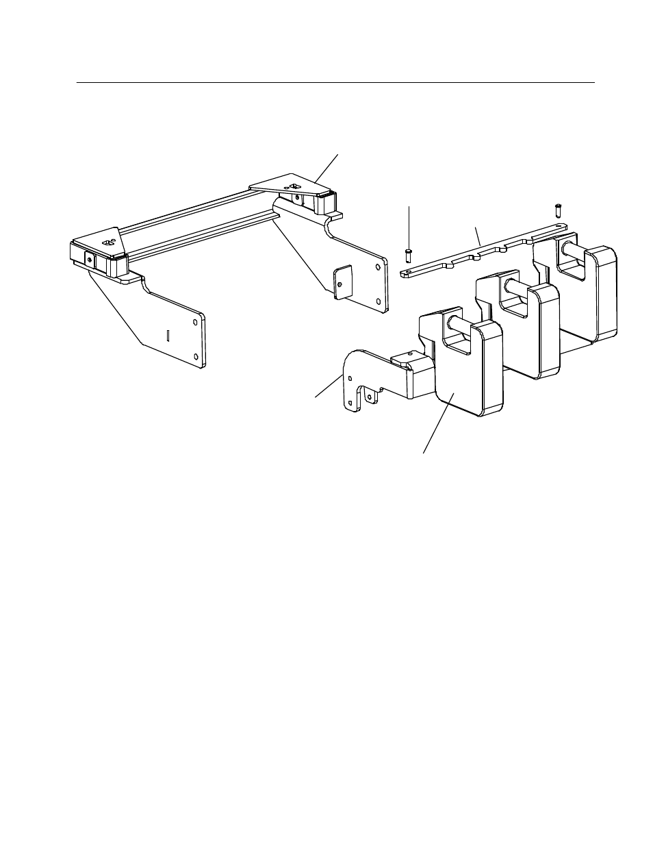 Hitch & front weight bar assembly | Yazoo/Kees Z9 Commercial Collection System Z9A User Manual | Page 19 / 25