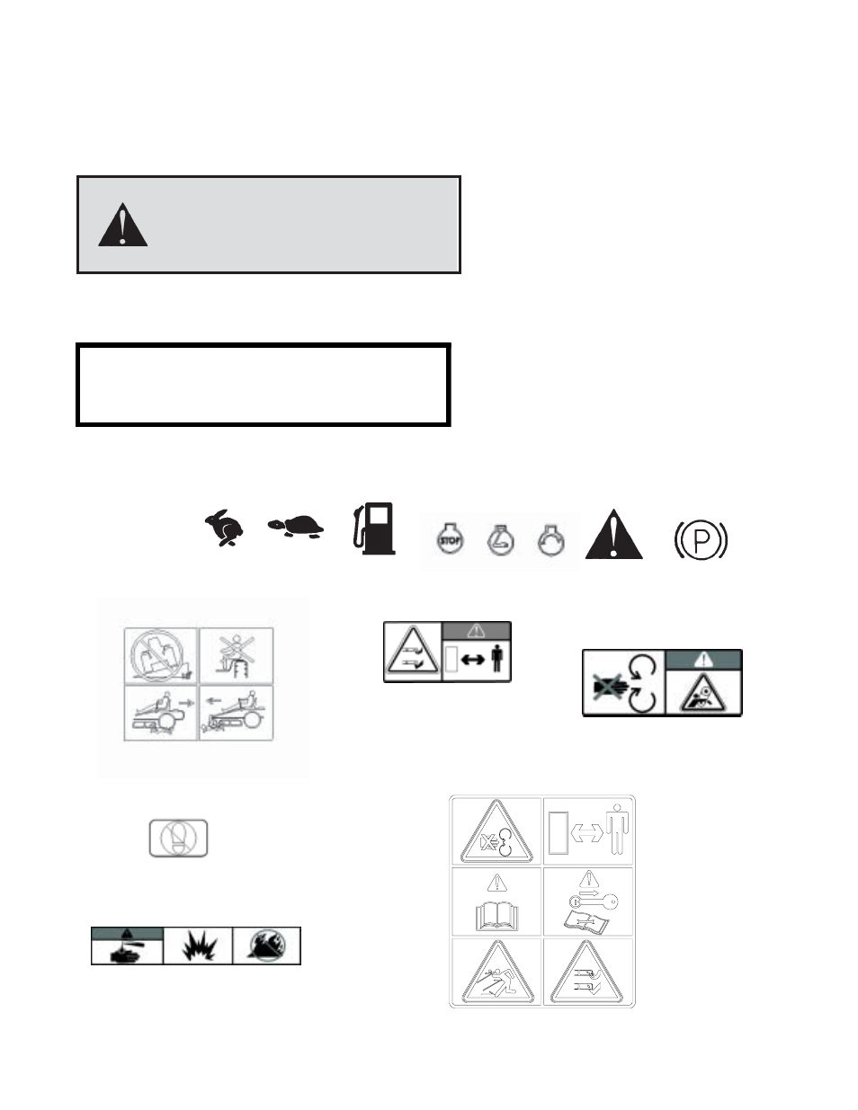 Symbols and decals | Yazoo/Kees ZVHO61243 / 968999335 User Manual | Page 6 / 30