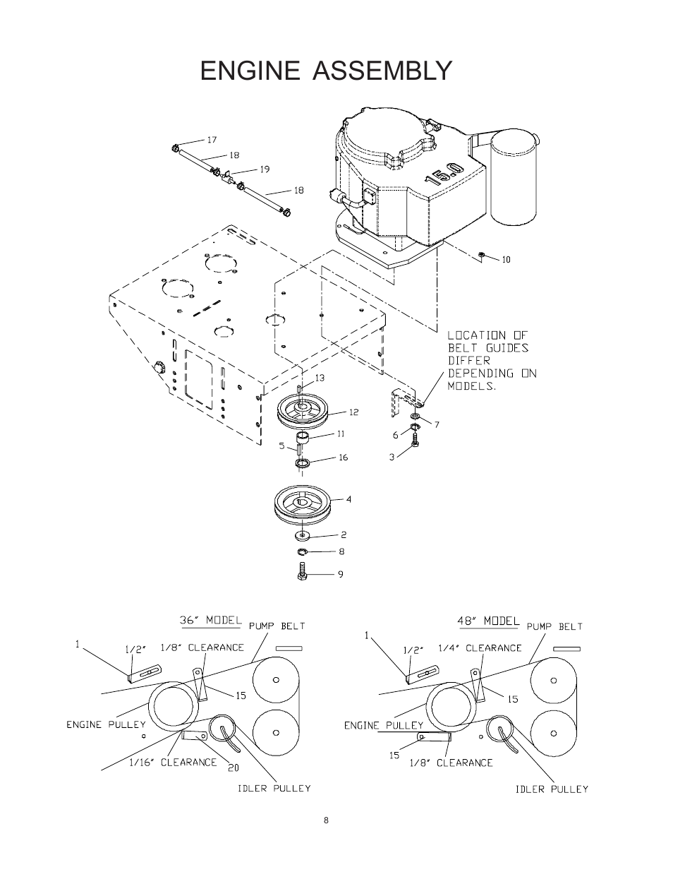 Engine assembly | Yazoo/Kees KHKW48171 User Manual | Page 8 / 24