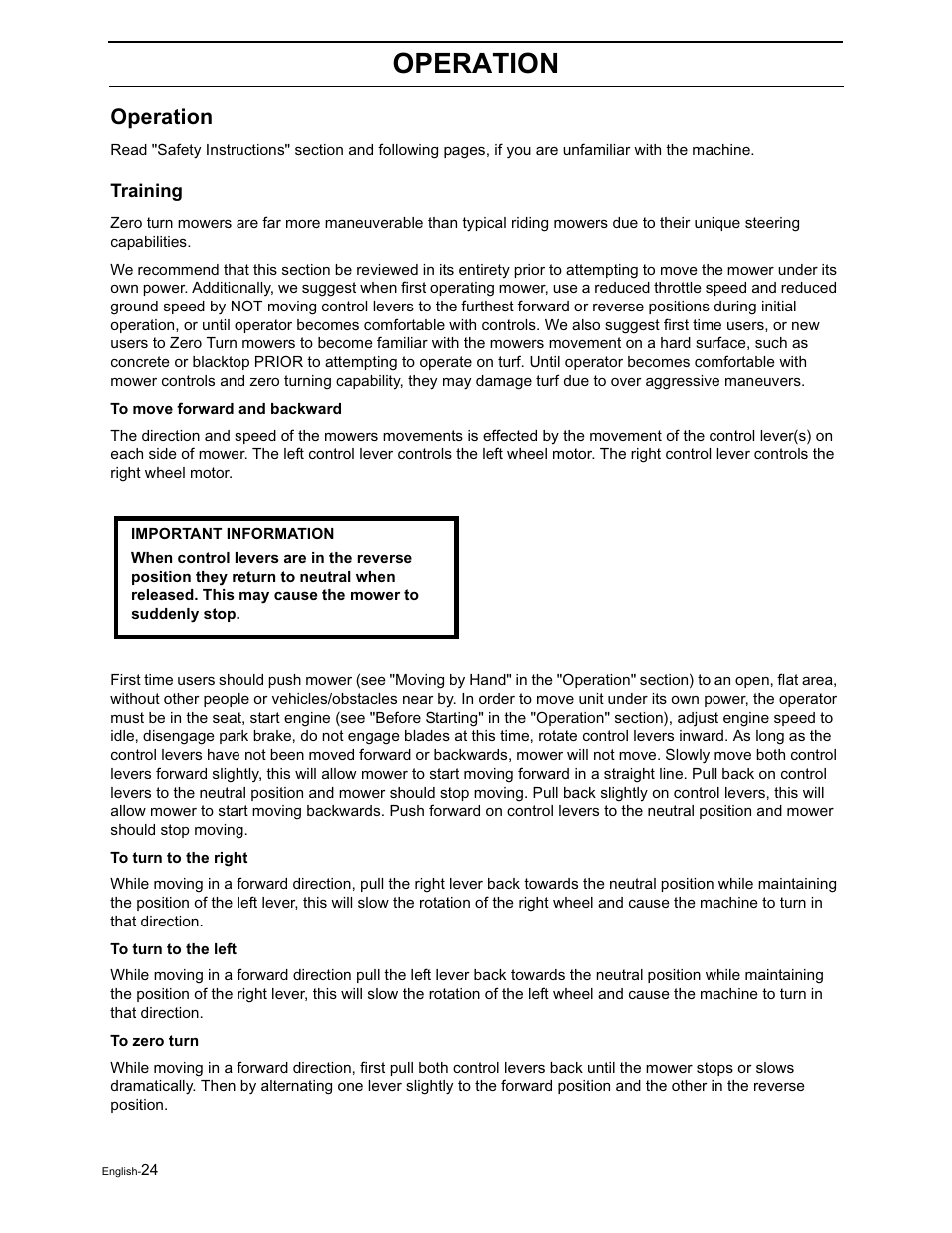 Operation | Yazoo/Kees ZVKH61273  EN User Manual | Page 26 / 84