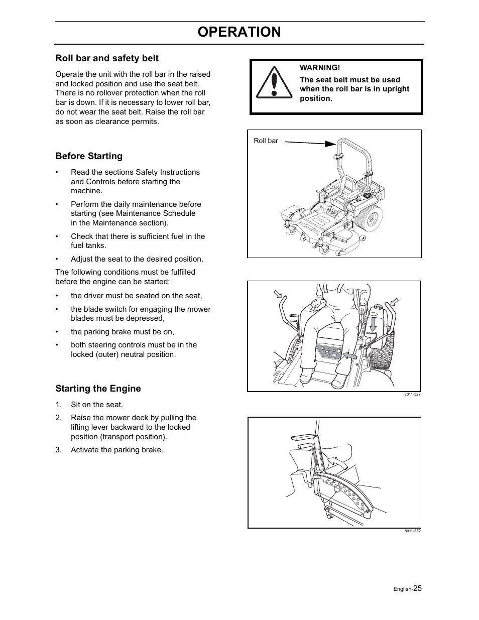 Operation | Yazoo/Kees ZVKH61273  EN User Manual | Page 27 / 84