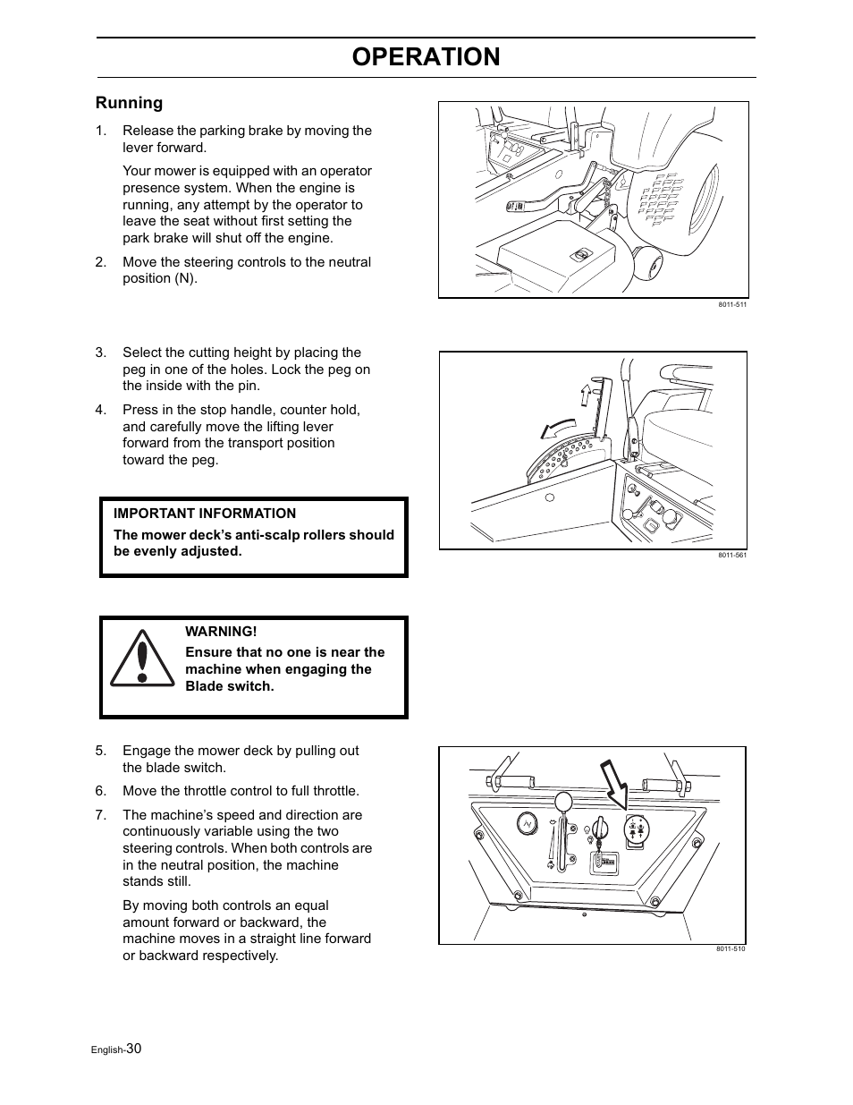 Operation, Running | Yazoo/Kees ZVKH61273  EN User Manual | Page 32 / 84