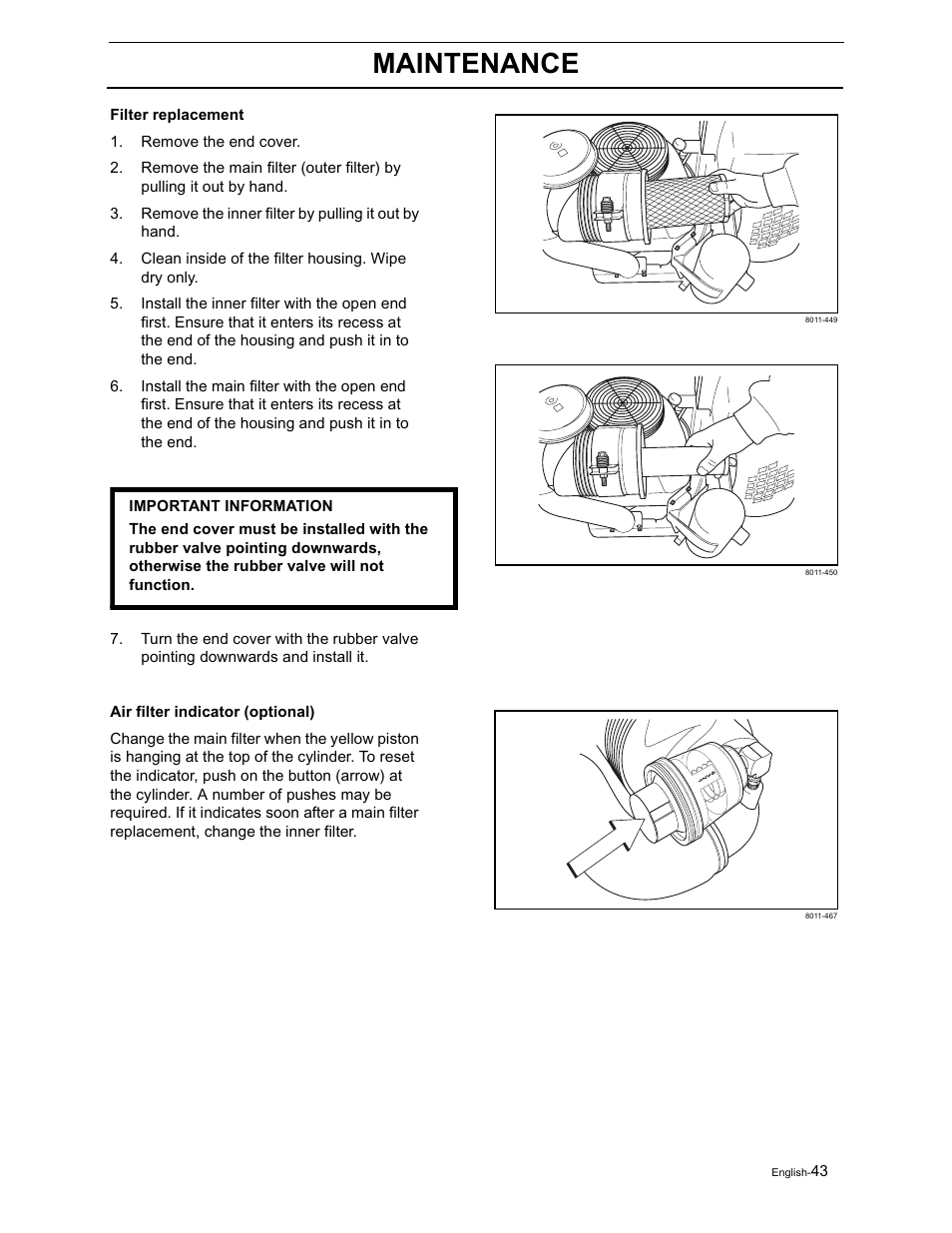 Maintenance | Yazoo/Kees ZVKH61273  EN User Manual | Page 45 / 84