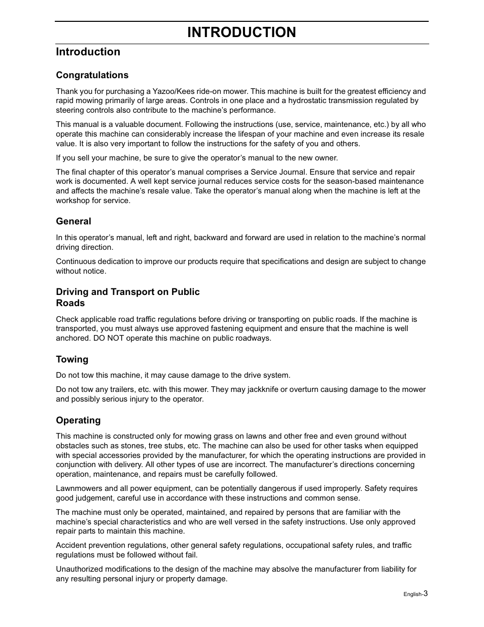 Introduction | Yazoo/Kees ZVKH61273  EN User Manual | Page 5 / 84