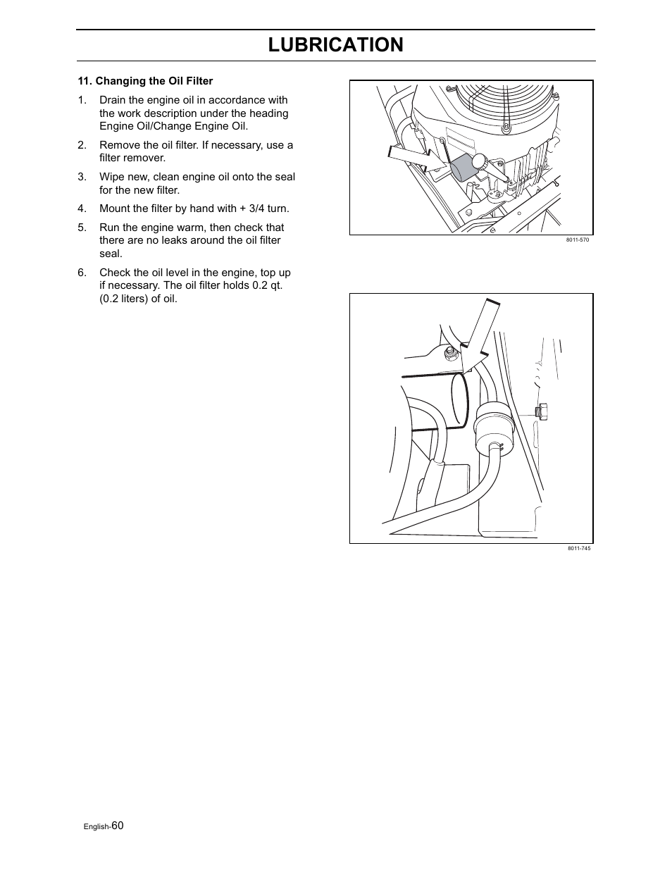 Lubrication | Yazoo/Kees ZVKH61273  EN User Manual | Page 62 / 84