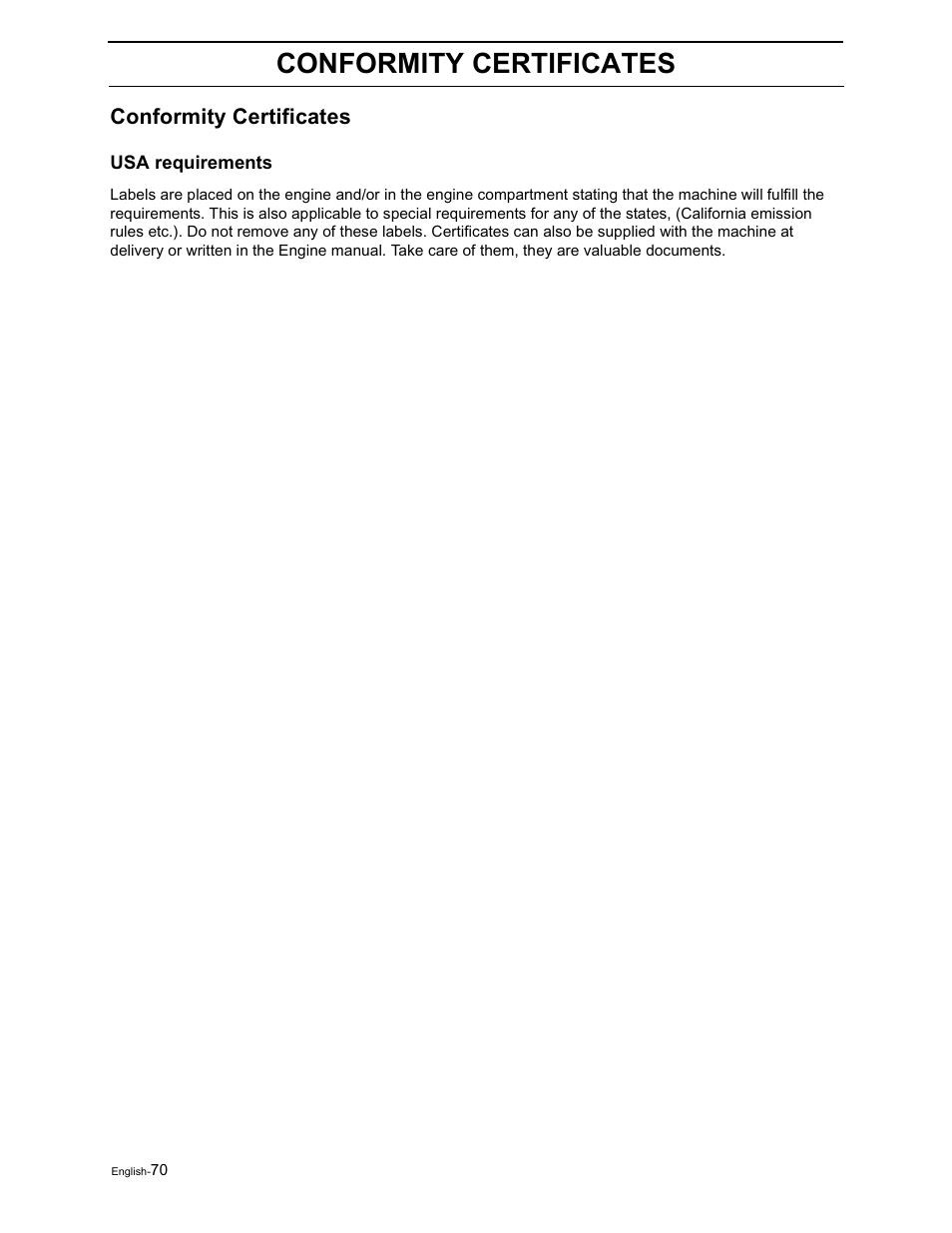 Conformity certificates, Service journal | Yazoo/Kees ZVKH61273  EN User Manual | Page 72 / 84