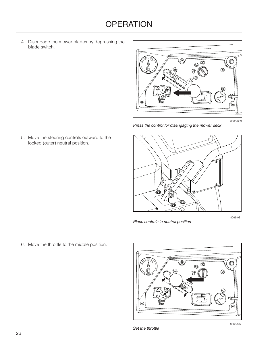 Operation | Yazoo/Kees ZMKW 5222 User Manual | Page 26 / 64