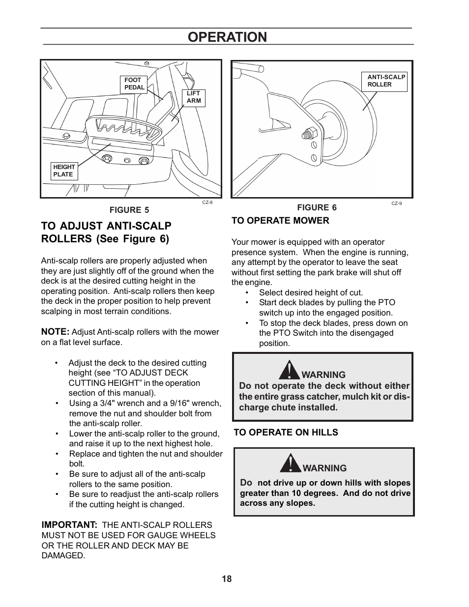 Operation | Yazoo/Kees ZCBI48181 User Manual | Page 18 / 40