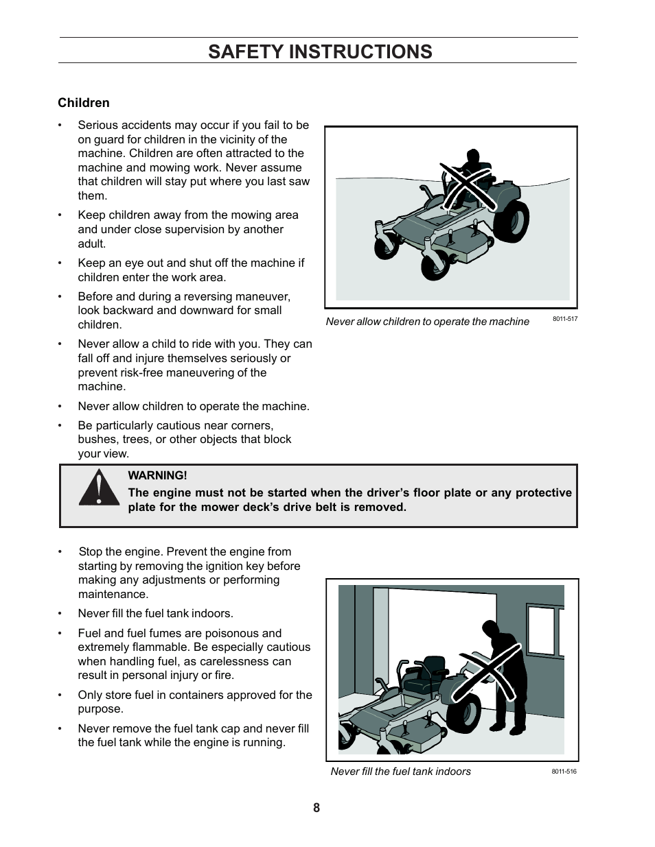 Safety instructions | Yazoo/Kees ZCBI48181 User Manual | Page 8 / 40