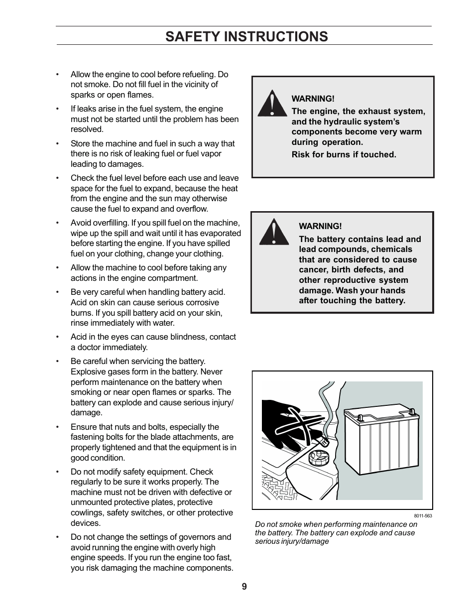 Safety instructions | Yazoo/Kees ZCBI48181 User Manual | Page 9 / 40