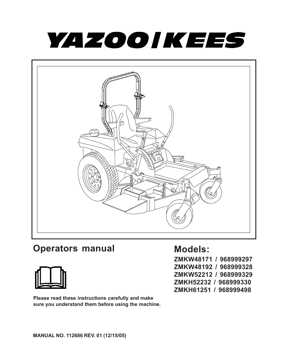 Yazoo/Kees ZMKW52212 / 968999329 User Manual | 30 pages