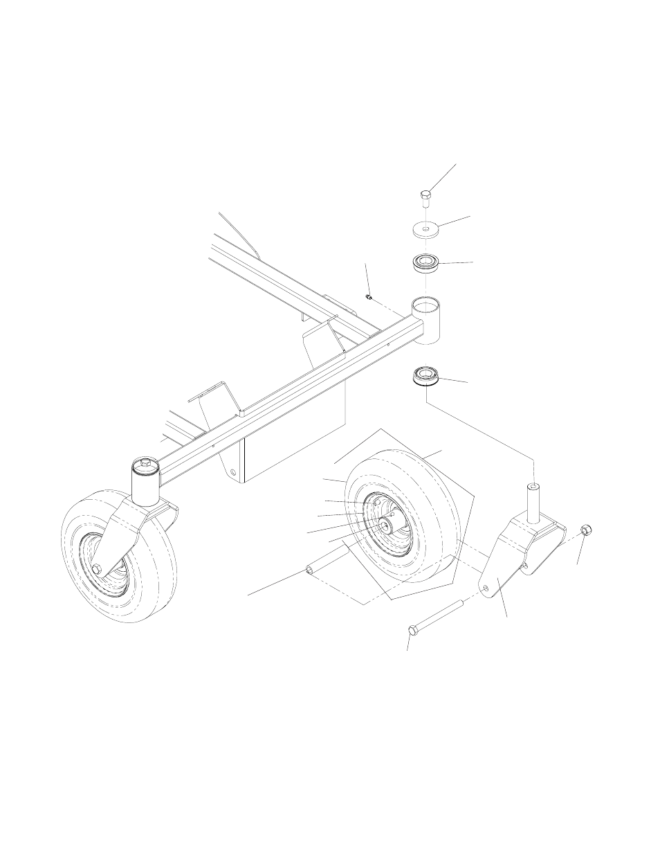 Caster assembly | Yazoo/Kees 968999506 User Manual | Page 14 / 36
