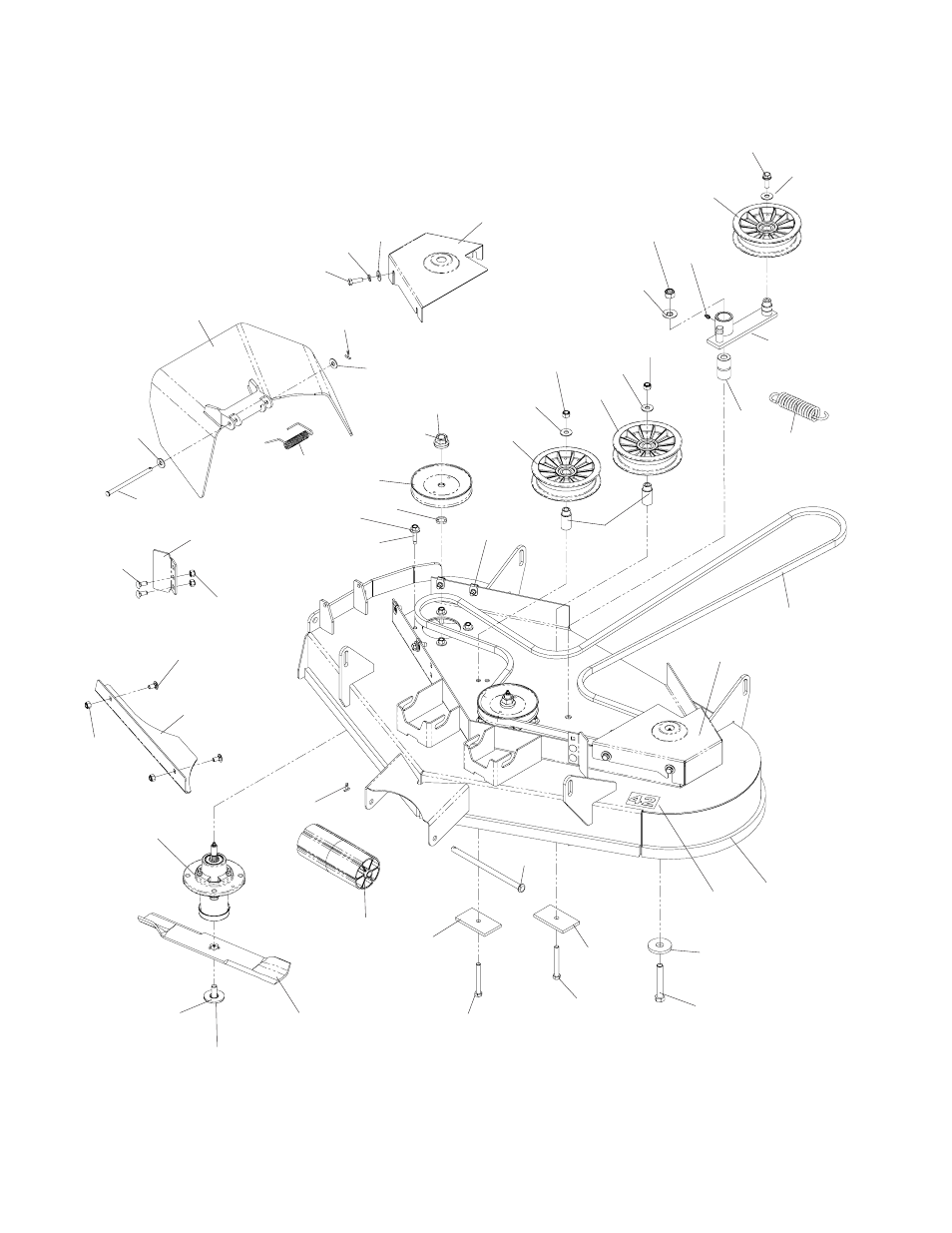 42” deck assembly | Yazoo/Kees 968999506 User Manual | Page 22 / 36