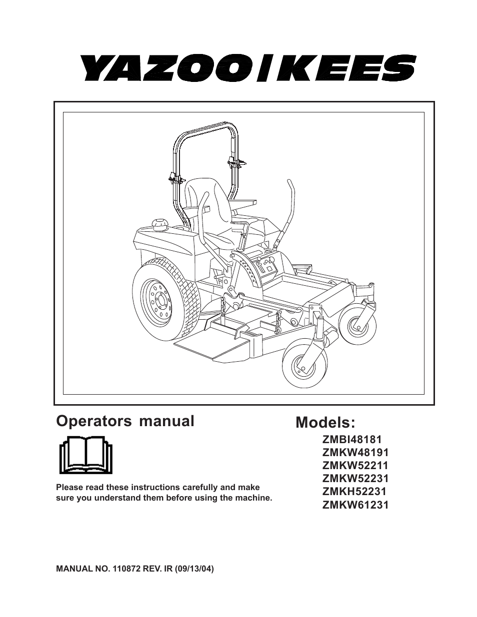 Yazoo/Kees ZMBI48181 User Manual | 30 pages