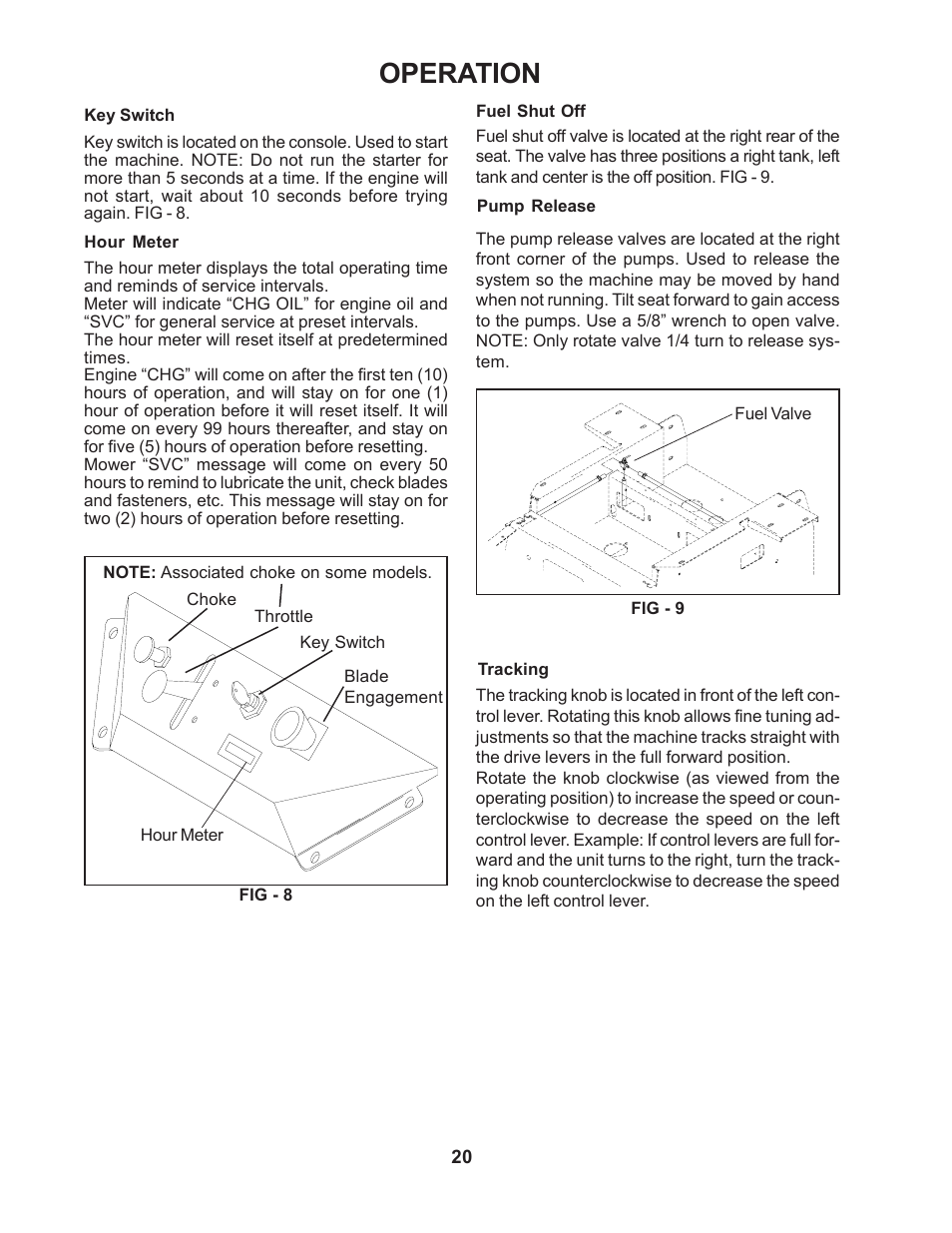 Operation | Yazoo/Kees ZMBI48181 User Manual | Page 20 / 30