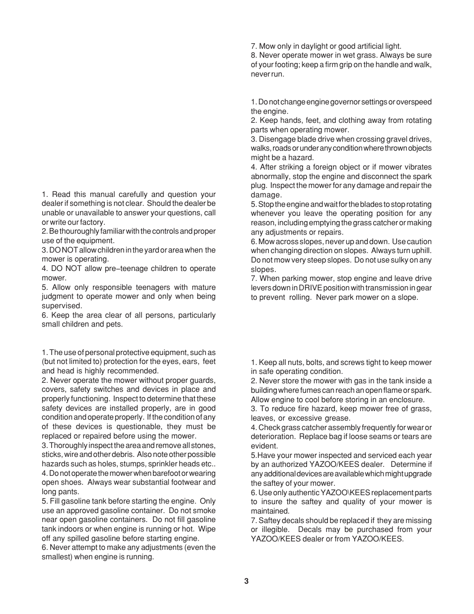 YAZOO KKW36132 User Manual | Page 3 / 16