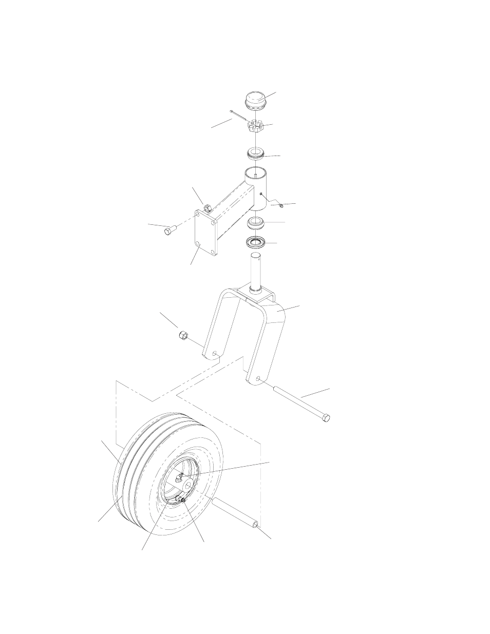 Caster arm model: zmkh61251 / 968999498, Caster arm | Yazoo/Kees ZMKW4817 User Manual | Page 19 / 46