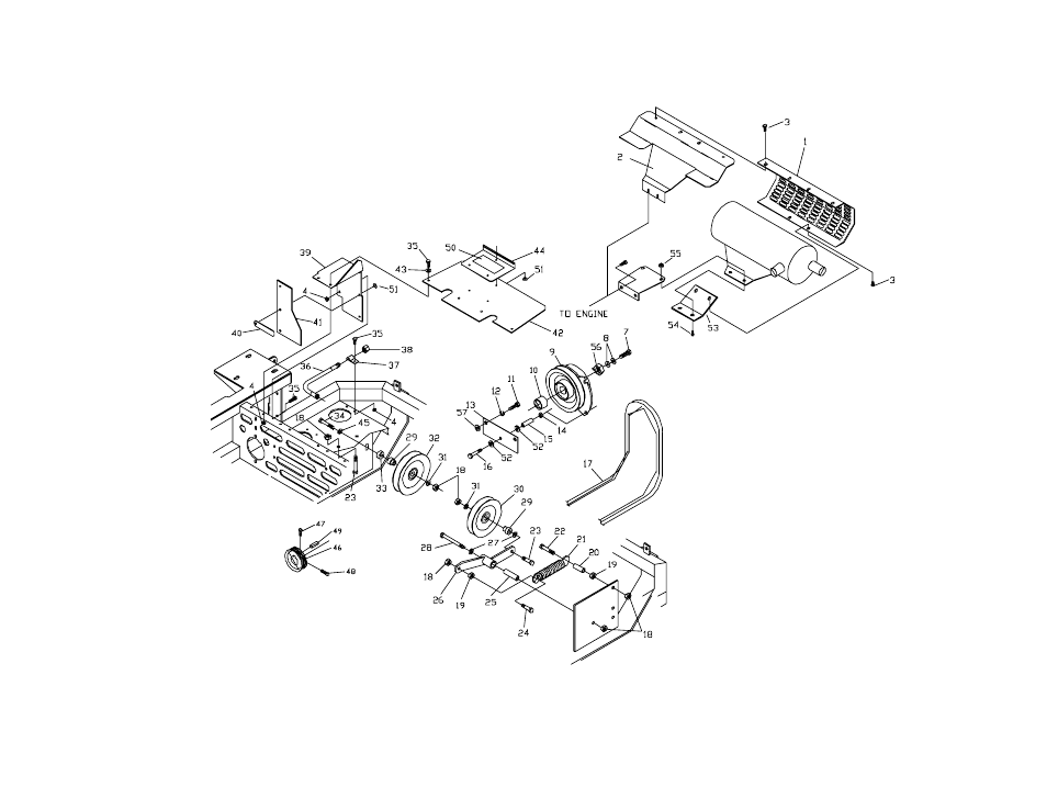 Engine deck assembly (kawasaki) | Yazoo/Kees ZKH61253 User Manual | Page 16 / 26