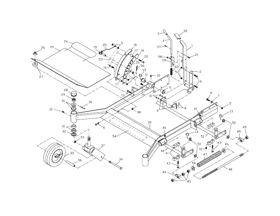 Front frame assembly | Yazoo/Kees ZKH61253 User Manual | Page 18 / 26