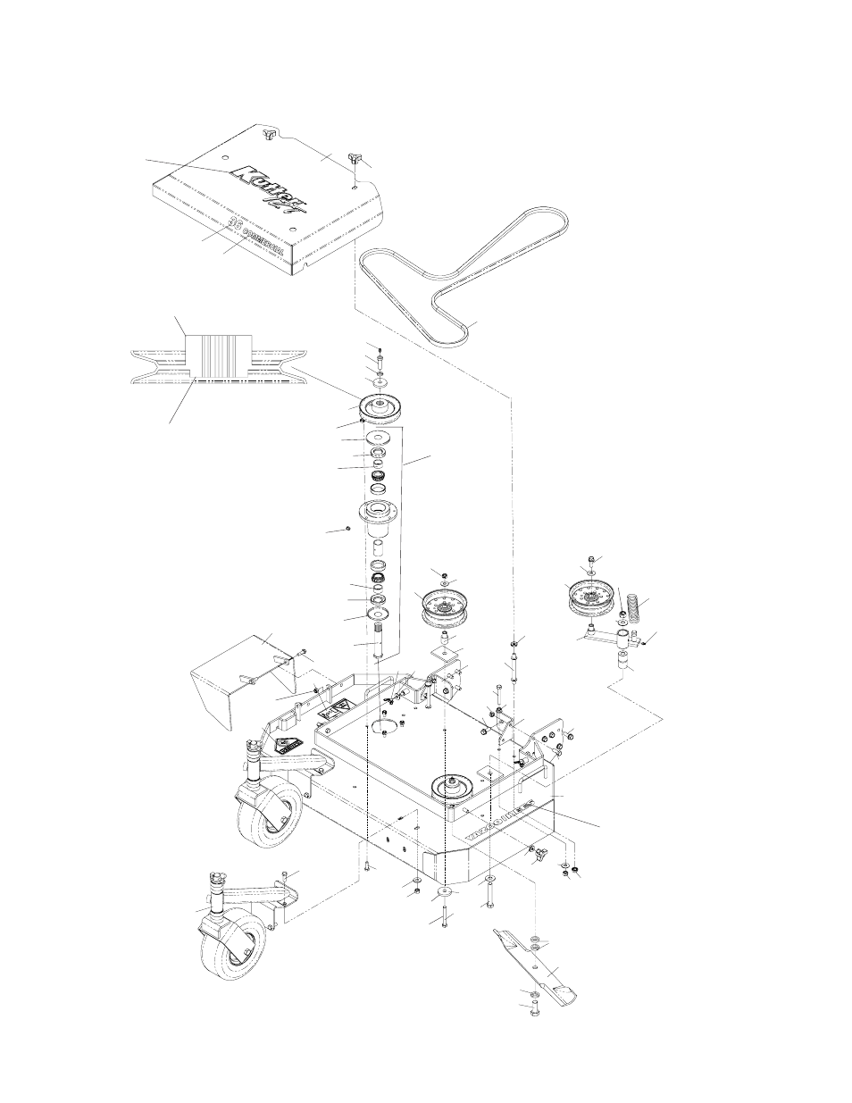 36” deck assembly | Yazoo/Kees KIKW48170 User Manual | Page 14 / 18
