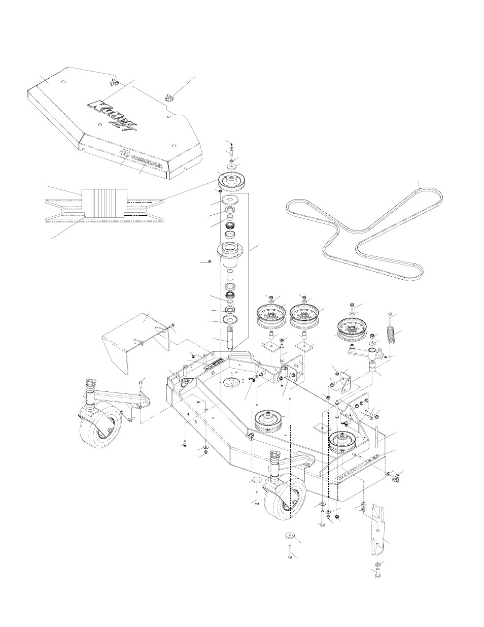 48” deck assembly | Yazoo/Kees KIKW48170 User Manual | Page 16 / 18