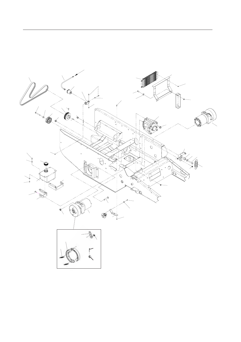 Hydraulic assembly | Yazoo/Kees 4HRK20 User Manual | Page 14 / 44