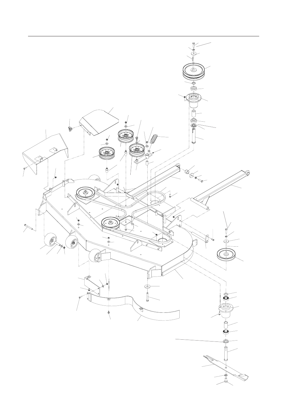 Deck assembly, 61 inch | Yazoo/Kees 4HRK20 User Manual | Page 30 / 44