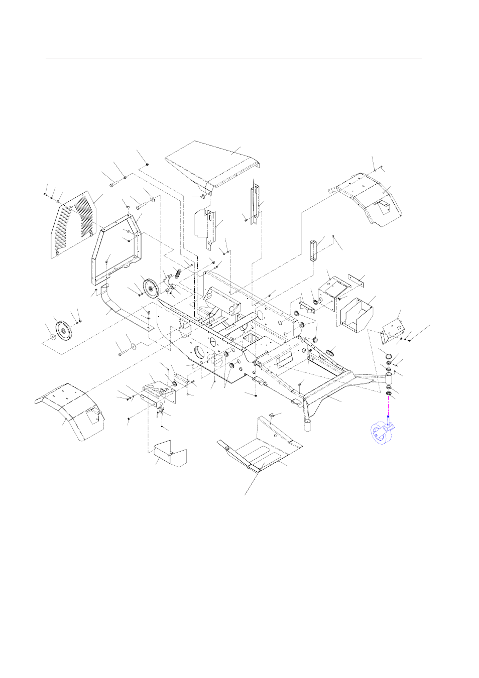 Main frame assembly | Yazoo/Kees 4HRK20 User Manual | Page 4 / 44