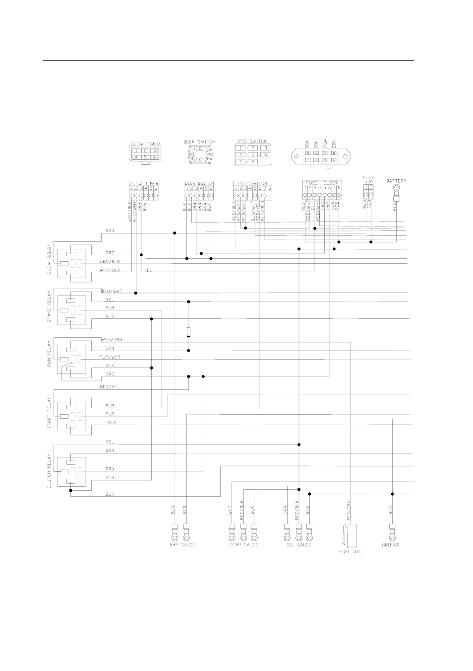 Wiring schematic | Yazoo/Kees 4HRK20 User Manual | Page 40 / 44