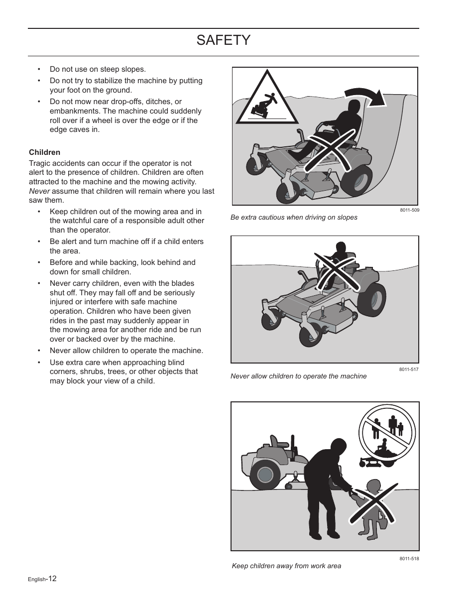 Safety | Yazoo/Kees ZELKH61250 User Manual | Page 12 / 76