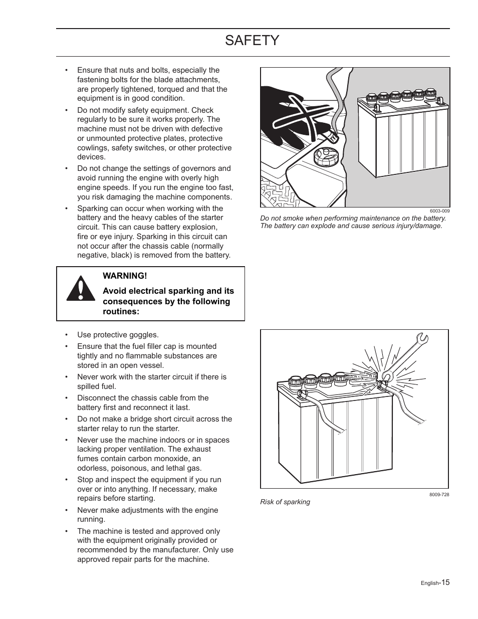 Safety | Yazoo/Kees ZELKH61250 User Manual | Page 15 / 76